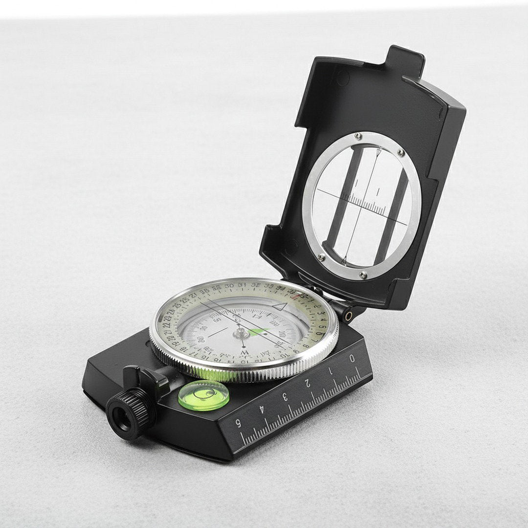 Outdoor Kompass | Präziser Navigationskompass mit Libelle & Lanyard | Ideal für Camping und Wandern 6