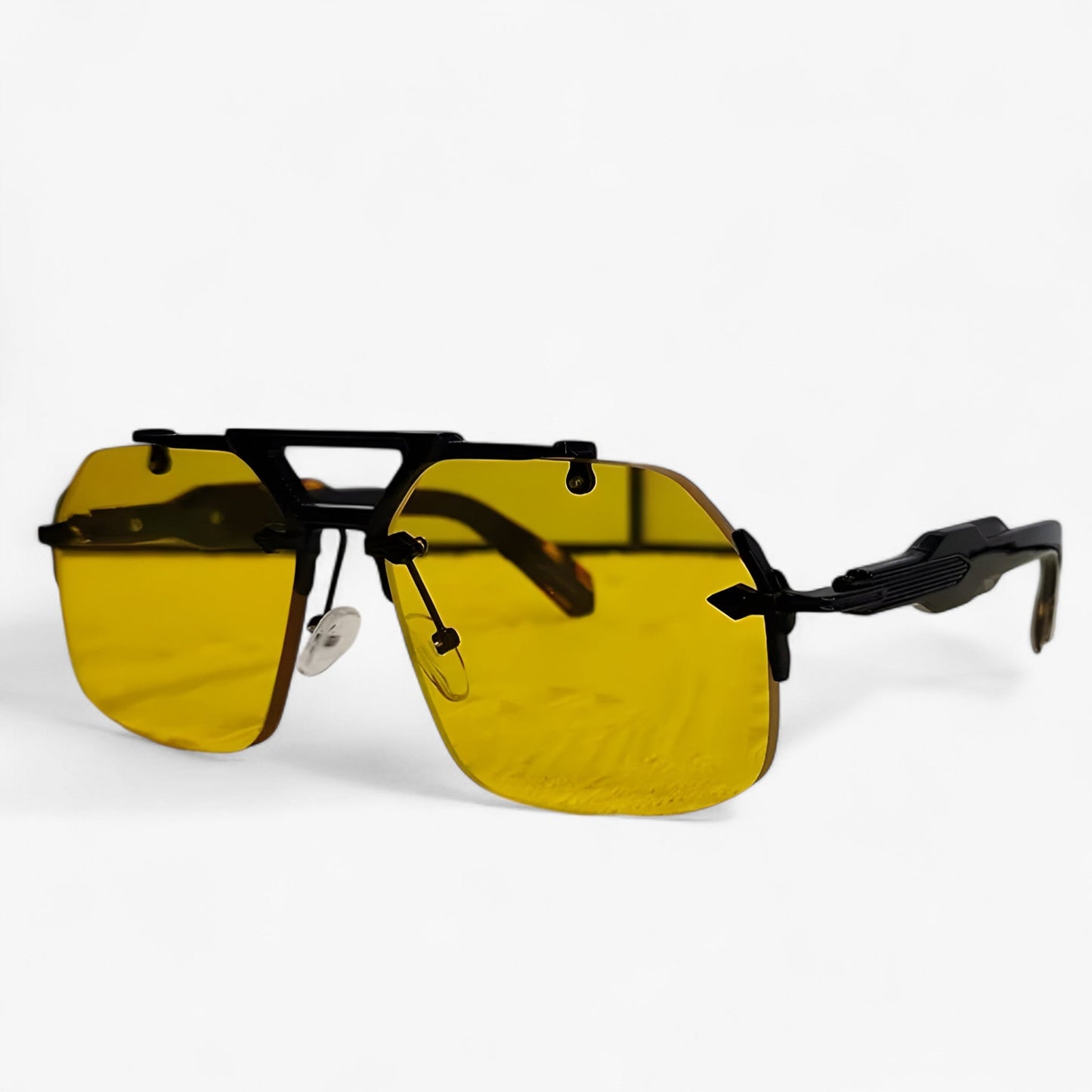 Randlose Oversized Sonnenbrille für Herren & Damen mit UV400-Schutz | Futuristisches Design für Stil und Komfort 5