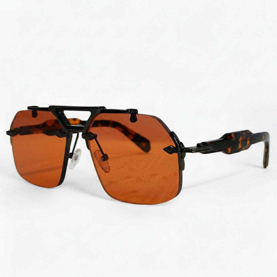 Randlose Oversized Sonnenbrille für Herren & Damen mit UV400-Schutz | Futuristisches Design für Stil und Komfort 5