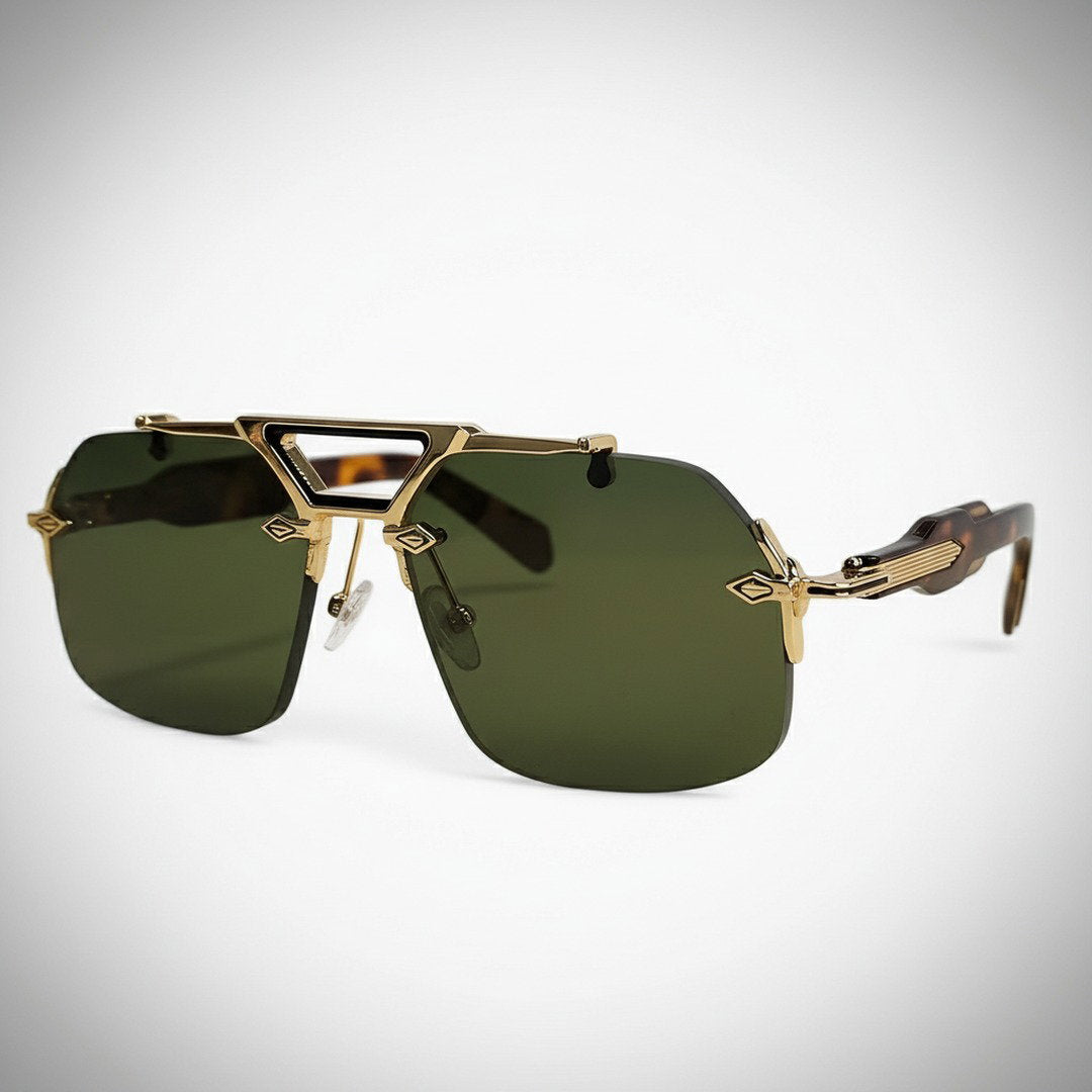 Randlose Oversized Sonnenbrille für Herren & Damen mit UV400-Schutz | Futuristisches Design für Stil und Komfort 5