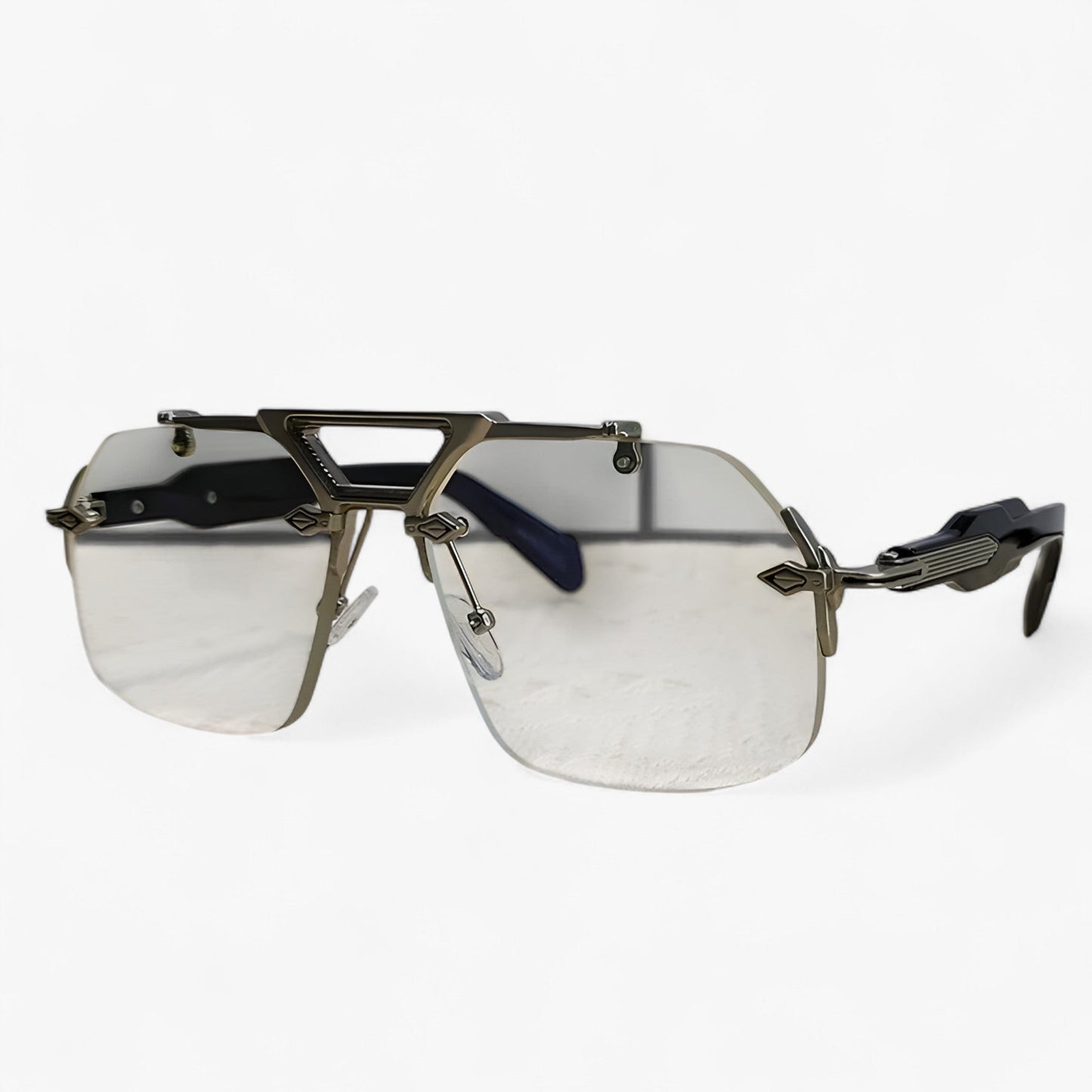 Randlose Oversized Sonnenbrille für Herren & Damen mit UV400-Schutz | Futuristisches Design für Stil und Komfort 5