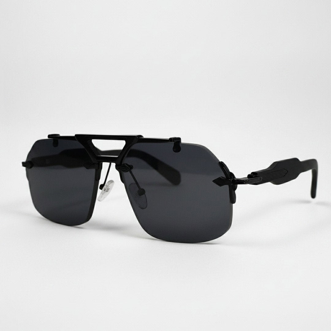 Randlose Oversized Sonnenbrille für Herren & Damen mit UV400-Schutz | Futuristisches Design für Stil und Komfort 5