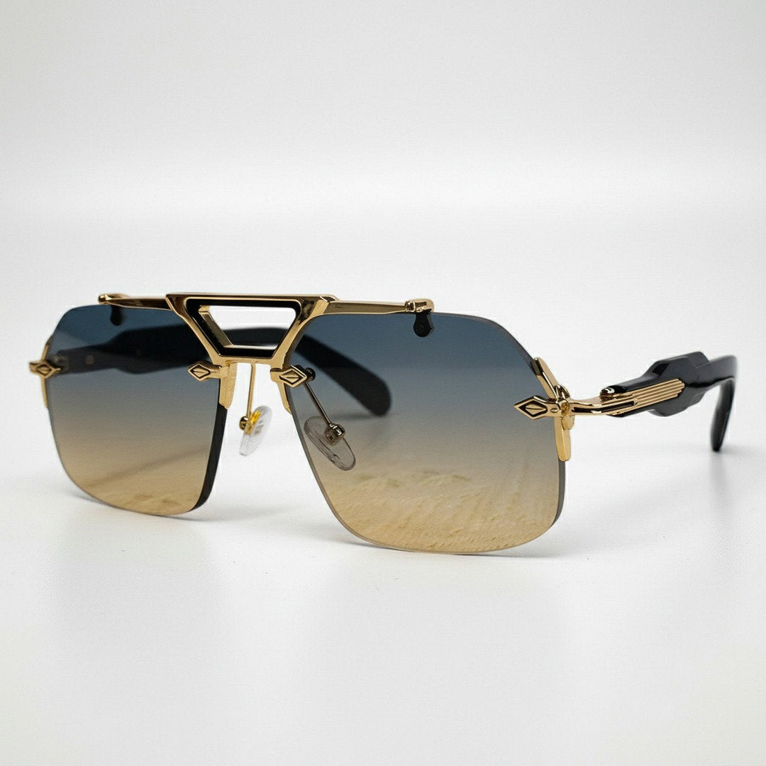 Randlose Oversized Sonnenbrille für Herren & Damen mit UV400-Schutz | Futuristisches Design für Stil und Komfort 5