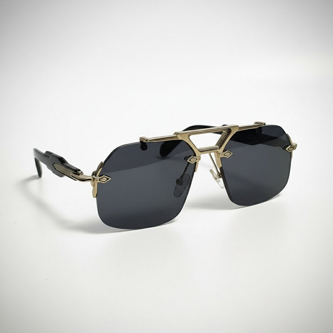 Randlose Oversized Sonnenbrille für Herren & Damen mit UV400-Schutz | Futuristisches Design für Stil und Komfort 5