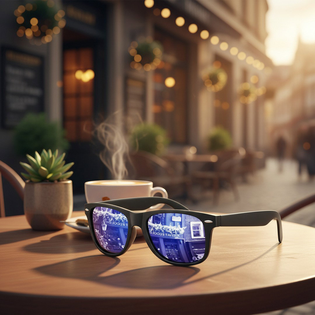 Retro Sonnenbrille | Polarisierte 80er-Jahre-Sonnenbrille mit UV400 Schutz | Unisex für Klare Sicht und Stil 0