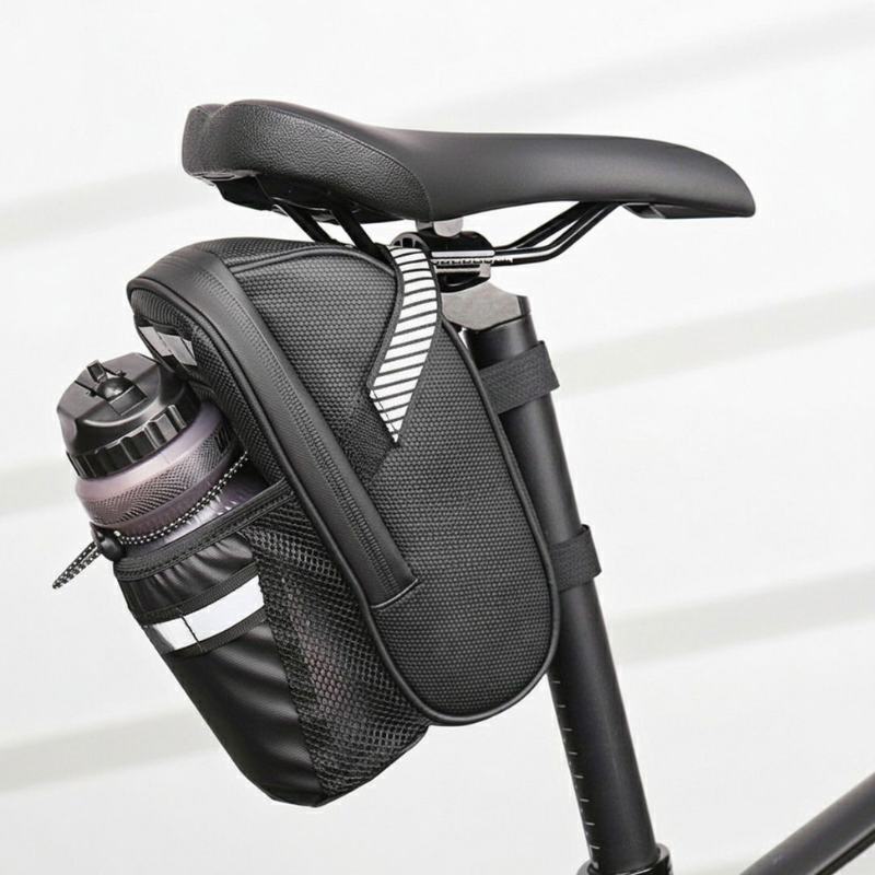 RideSafe | Fahrradtasche mit Reflektierenden Streifen und Wasserabweisendem Material | Große Satteltasche für Sichere Aufbewahrung 7