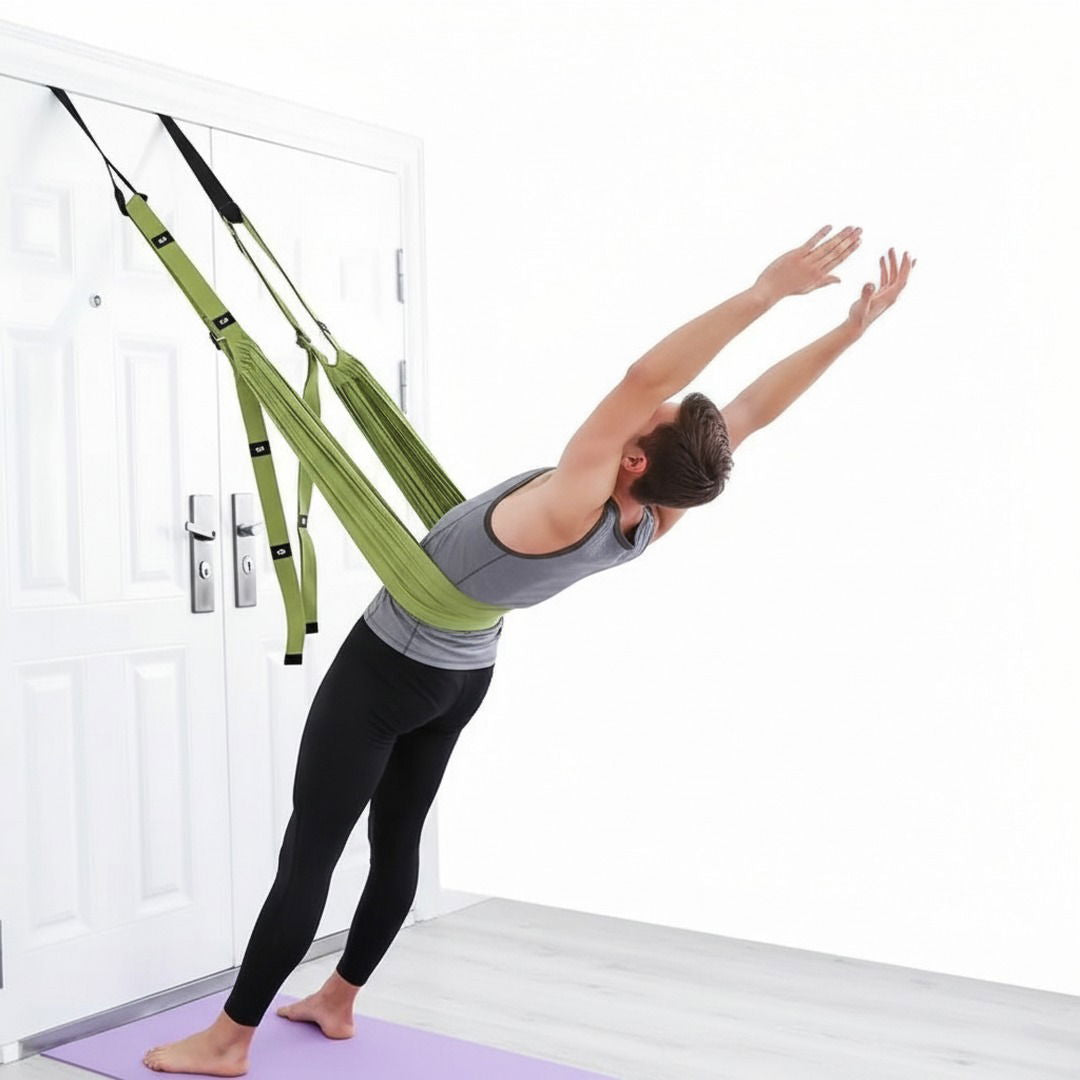 Rücken-Retter | Professioneller Inversions-Trainer mit Verstellbarem Yoga-Wandseil | Effektive Wirbelsäulendehnung für Rückenstärkung 1