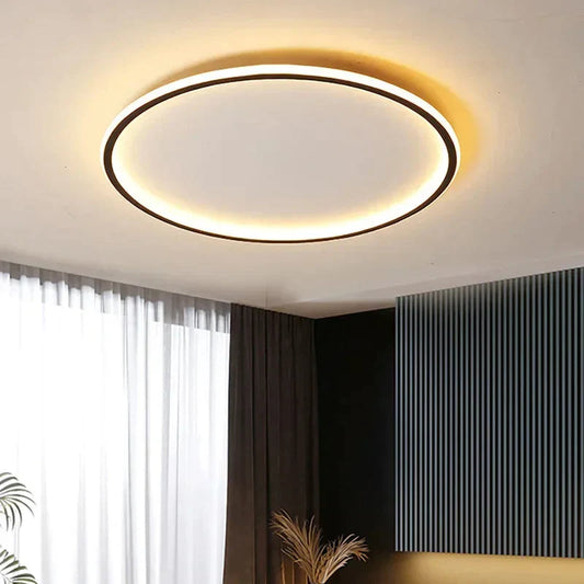 Runde LED Deckenleuchte | Skandinavisches Design mit Angenehmer Ausleuchtung für Wohnzimmer und Schlafzimmer 0
