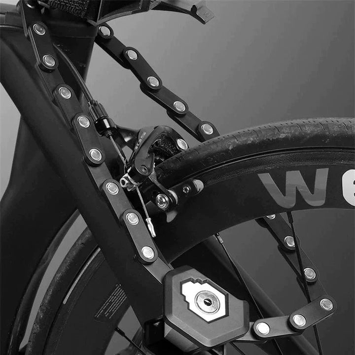 Sicherheitsprofi | Faltbares Fahrradschloss mit Robuster Kettensicherung | Optimaler Diebstahlschutz für Jeden Tag 0