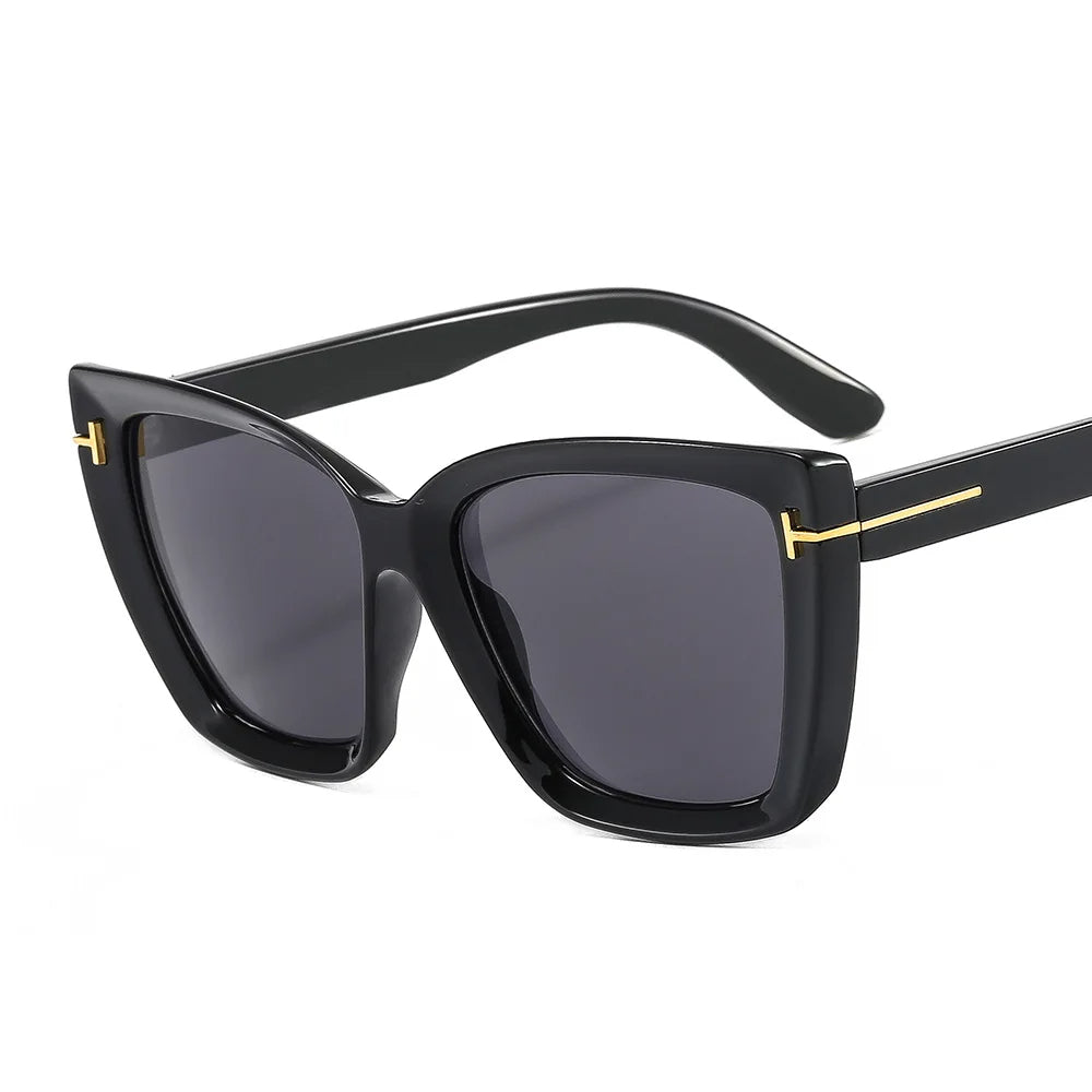 Stylische Cat-Eye Sonnenbrille mit UV400-Schutz und Farbverlauf für modernen Look 3