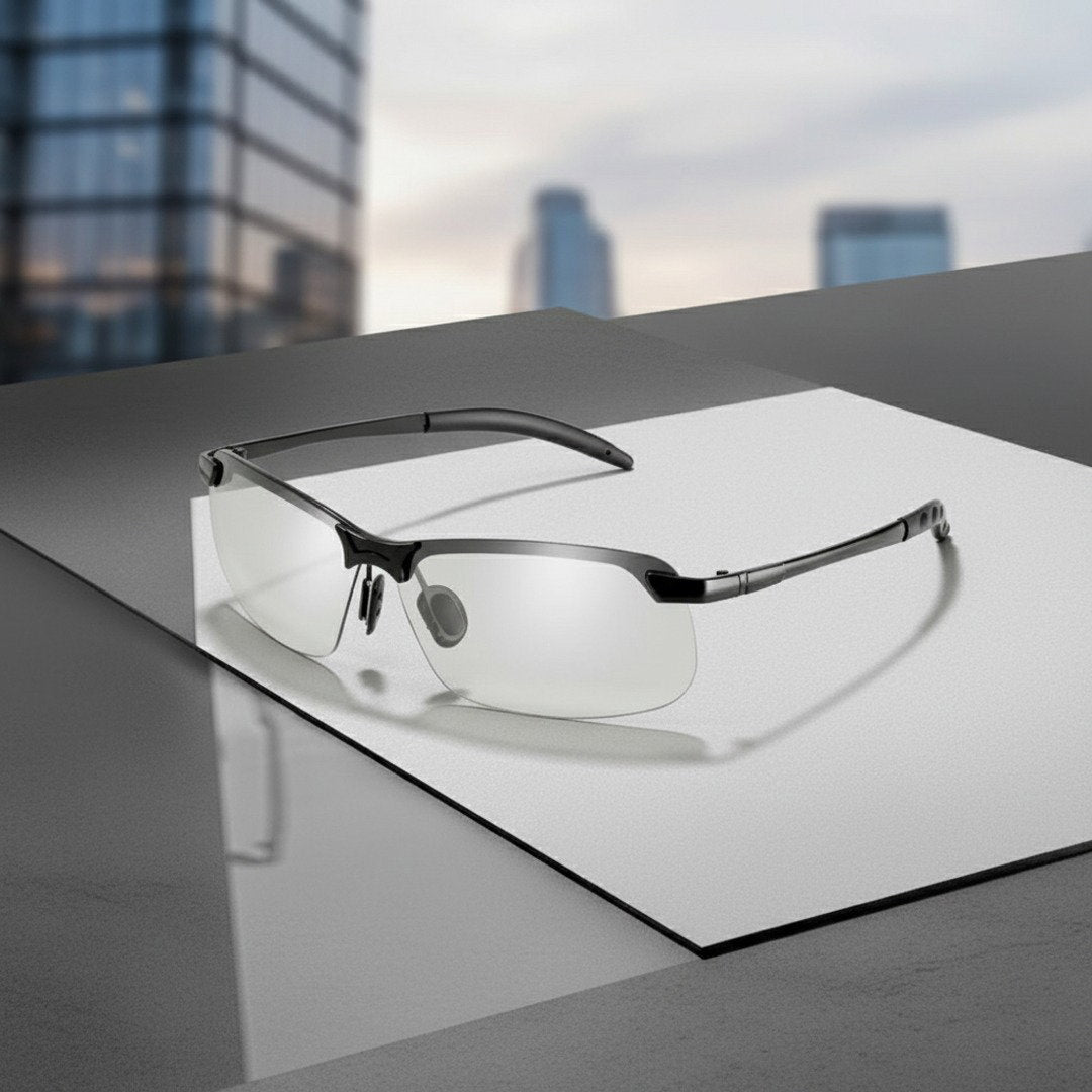 Stylische Sonnenbrille Herren/Damen | Selbsttönend mit UV400-Schutz | Polarisierte Gläser für Maximale Sichtklarheit 4