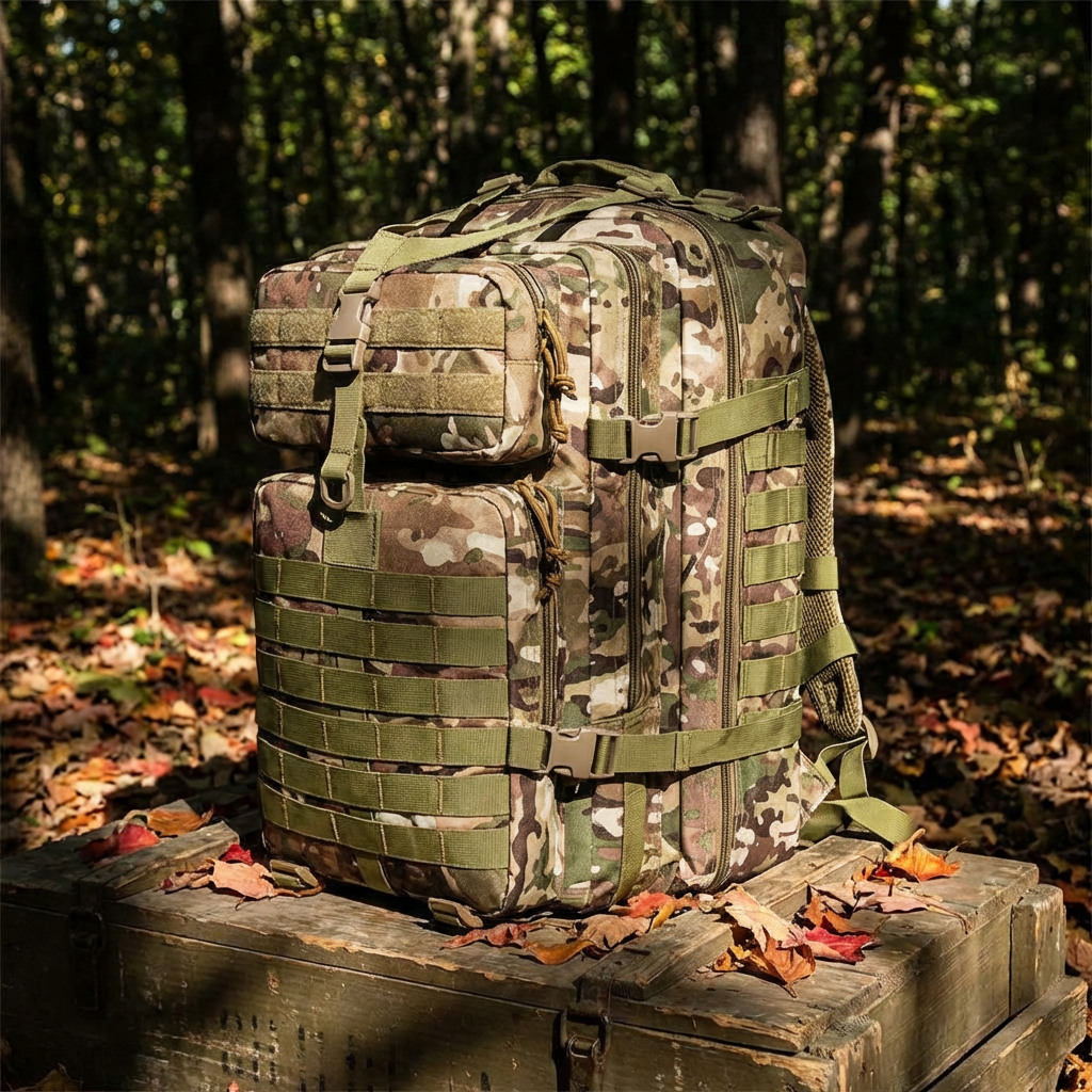 Taktischer Rucksack Herren | Robustes Design mit Wasserabweisendem Material | Ideal für Outdoor-Aktivitäten und Abenteuer 2