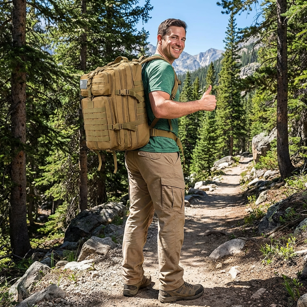Taktischer Rucksack Herren | Robustes Design mit Wasserabweisendem Material | Ideal für Outdoor-Aktivitäten und Abenteuer 2