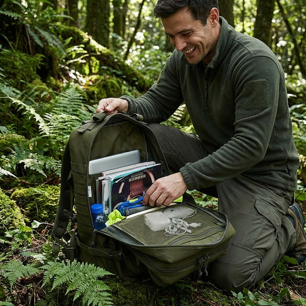 Taktischer Rucksack Herren | Robustes Design mit Wasserabweisendem Material | Ideal für Outdoor-Aktivitäten und Abenteuer 2