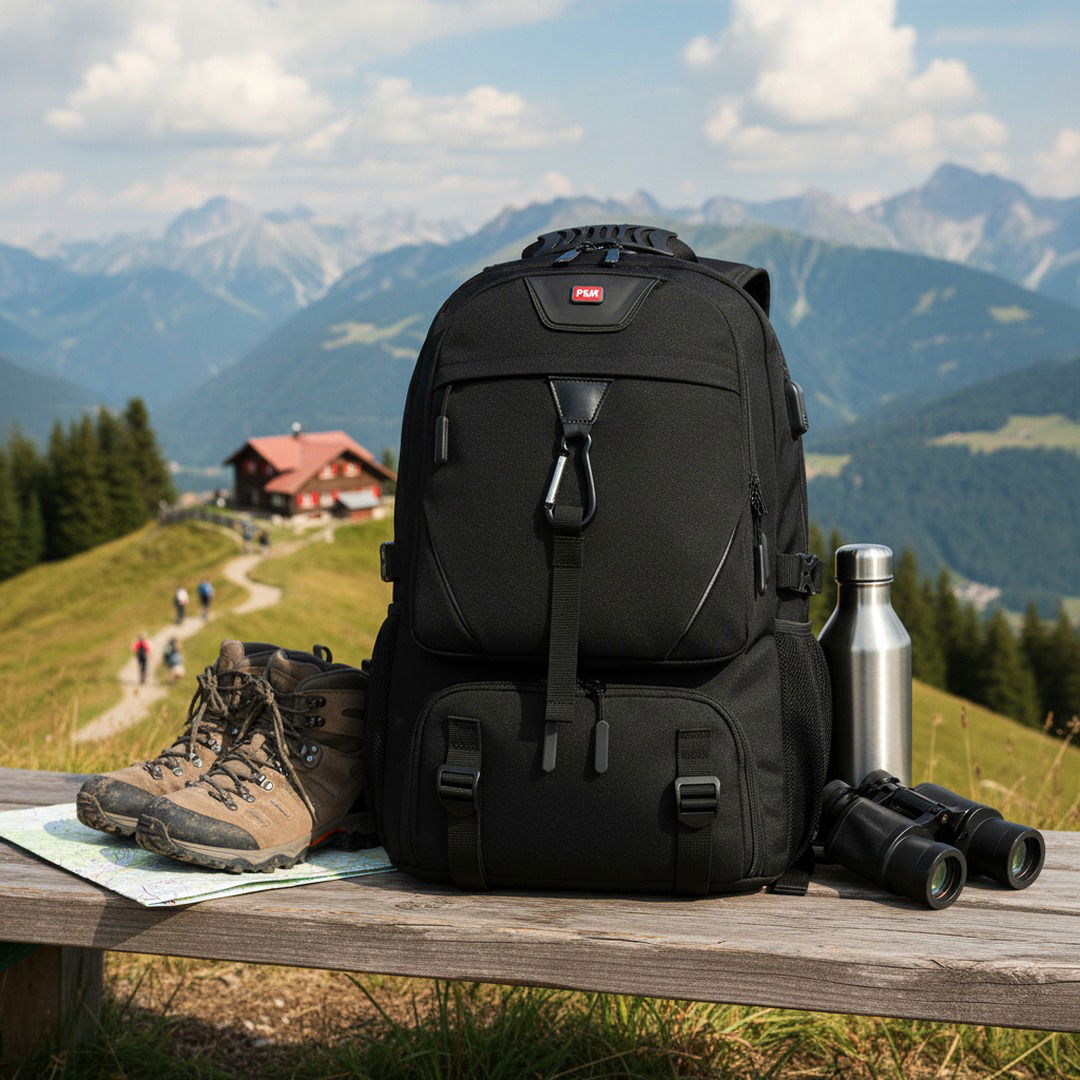 TechTrek Pro | Rucksack Herren mit USB-Ladeanschluss & Intelligenter Organisation | Ideal für Abenteuer und Remote-Arbeit 3