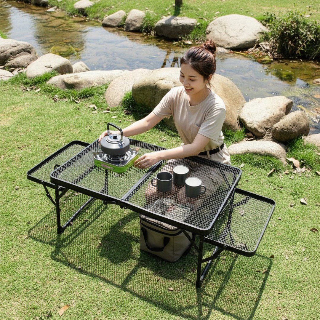 Tragbarer Campingtisch Klappbar mit Faltbarem Design ? Stabiler Tisch für Grillabenteuer 5