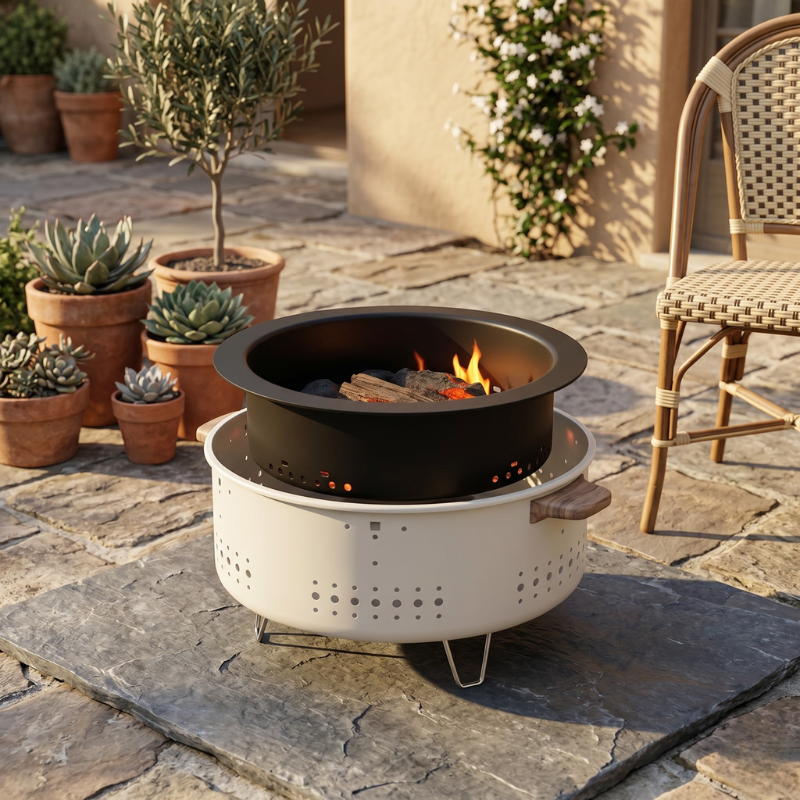 Tragbarer Tischgrill | Rauchfreier Tischgrill mit Kompaktem Design | Ideal für Picknicks und Camping 4
