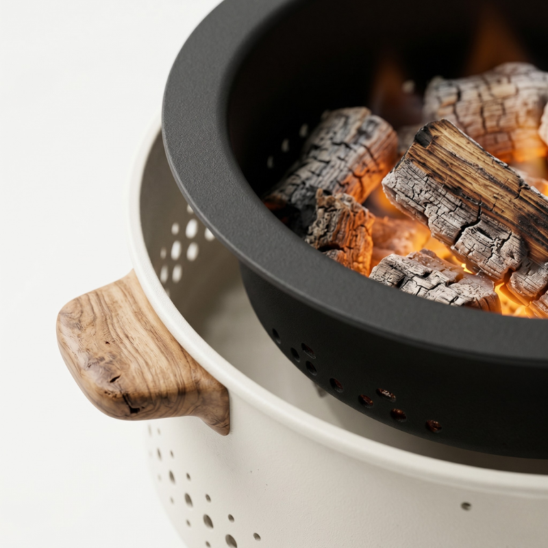 Tragbarer Tischgrill | Rauchfreier Tischgrill mit Kompaktem Design | Ideal für Picknicks und Camping 4