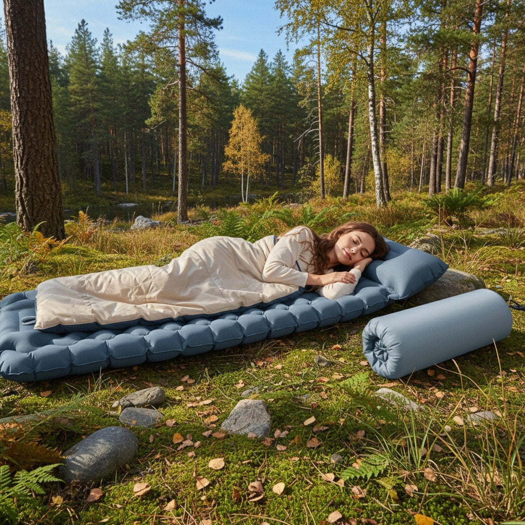 Ultraleichte Isomatte selbstaufblasend für Camping | Hoher Komfort und kompakte Größe für Reisen 6