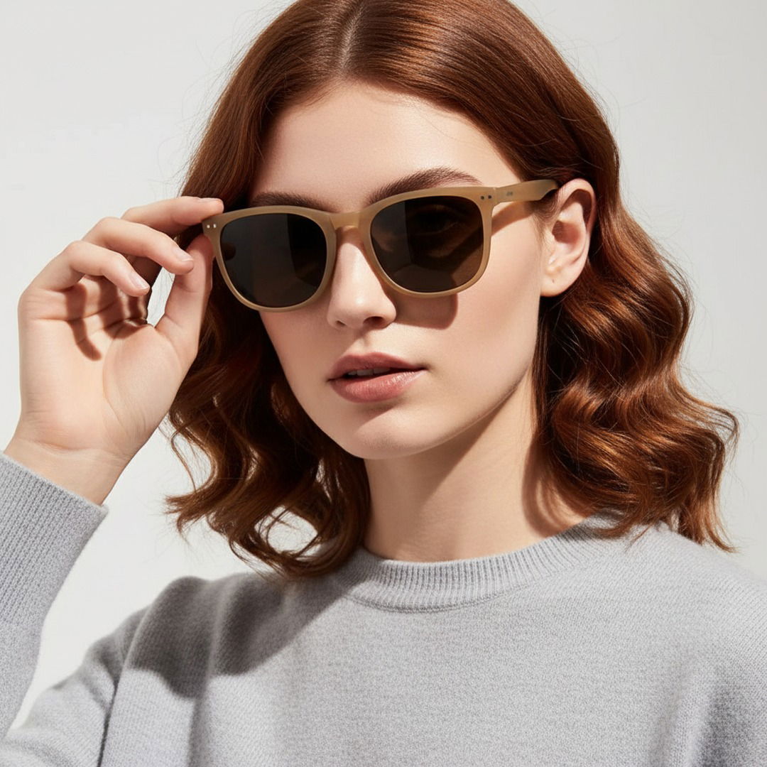 Unisex Faltbare Polycarbonat Sonnenbrille | Retro Ovales UV400 Schutzaccessoire für Sommer 2025 0