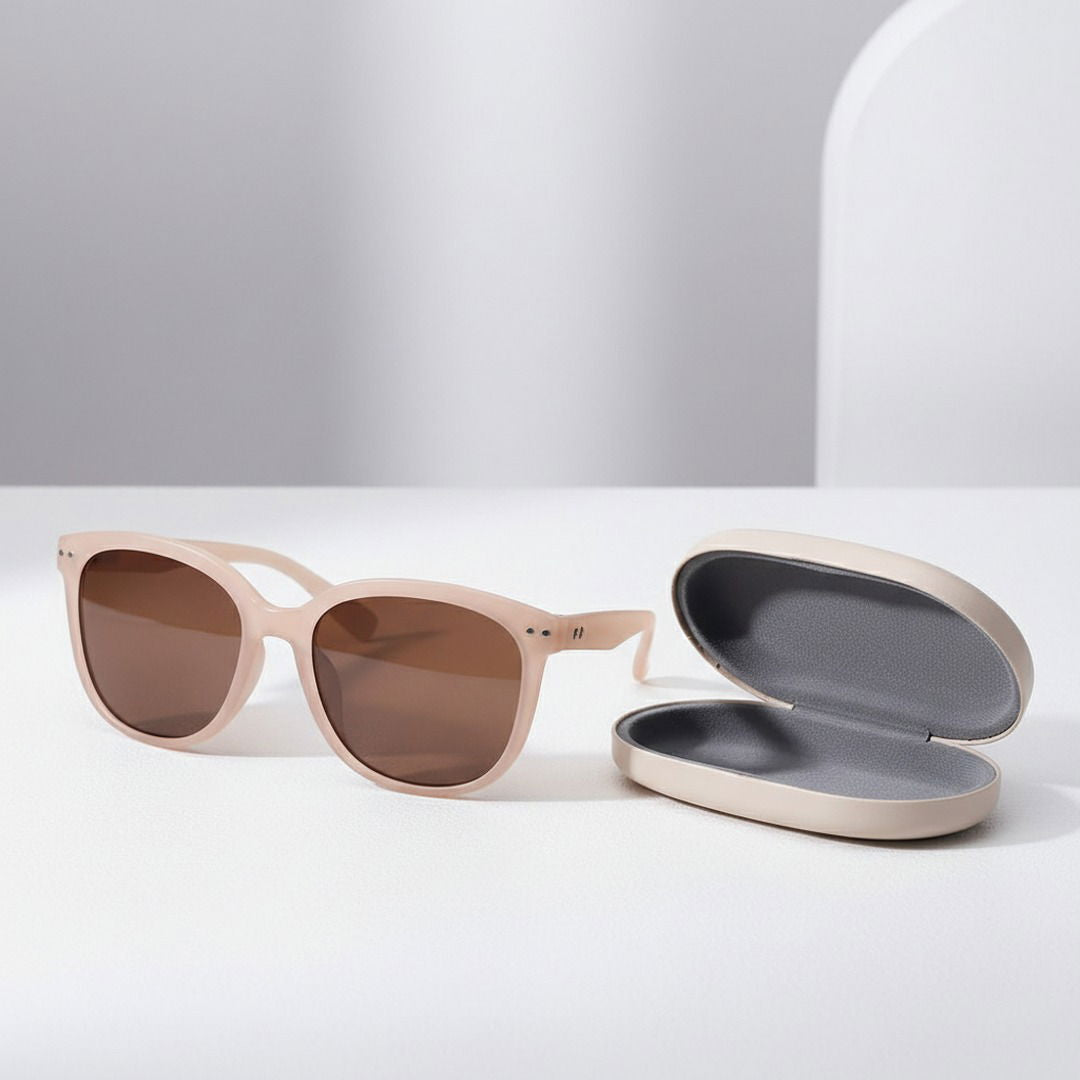 Unisex Faltbare Polycarbonat Sonnenbrille | Retro Ovales UV400 Schutzaccessoire für Sommer 2025 0