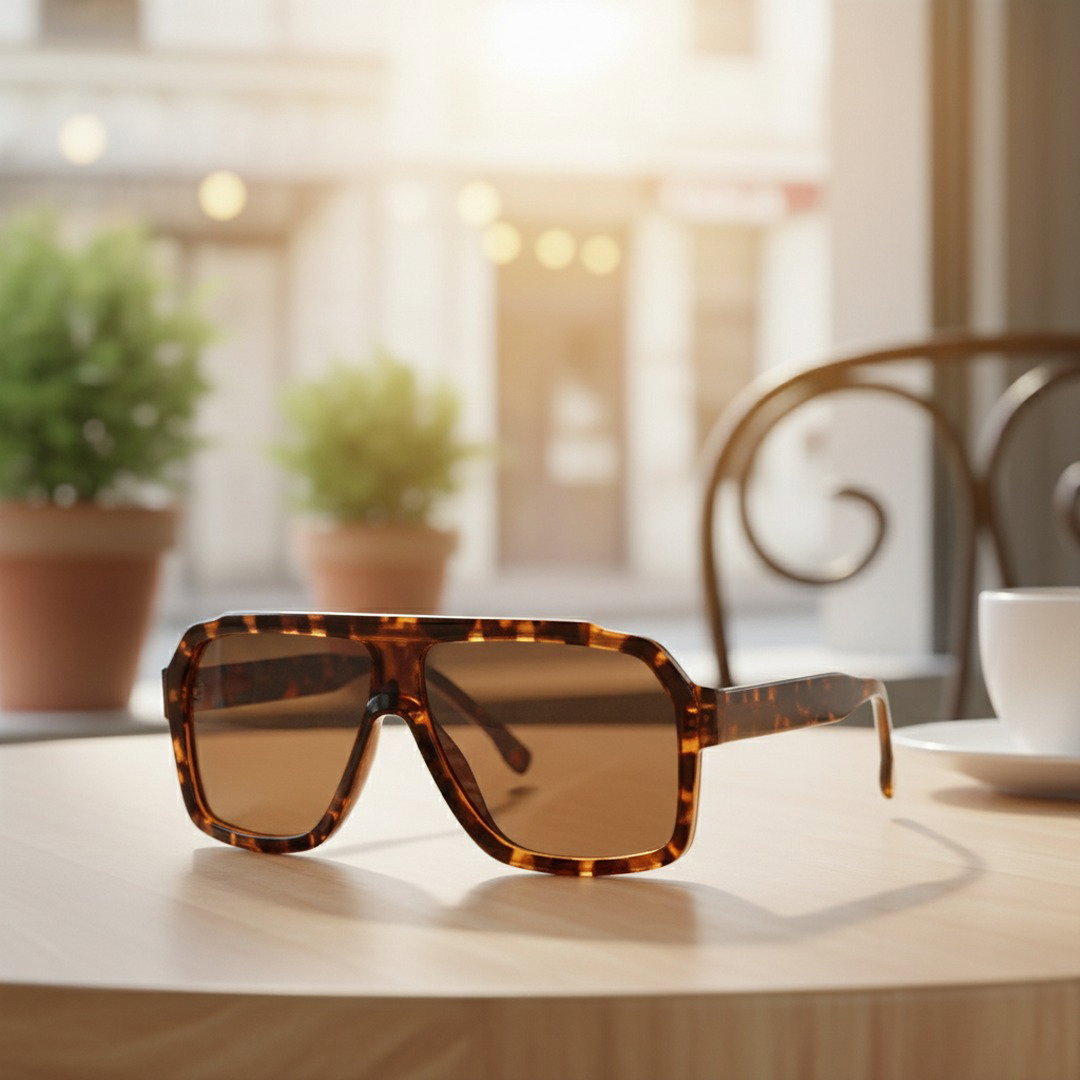 Unisex Oversized Punk-Sonnenbrille | Robuste Winddichte UV400 Schutzbrille für Sommer 8
