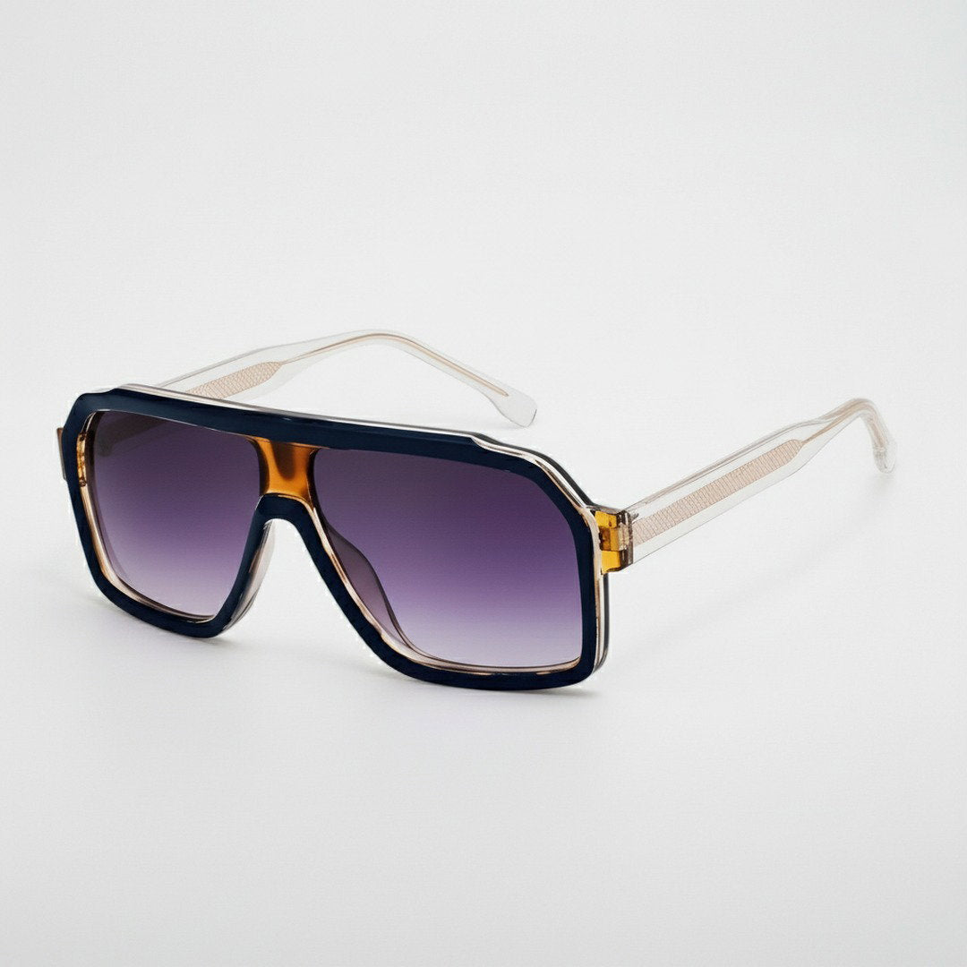 Unisex Oversized Punk-Sonnenbrille | Robuste Winddichte UV400 Schutzbrille für Sommer 8
