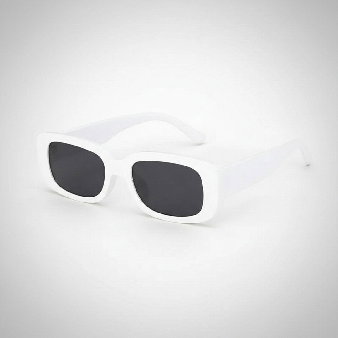 Unisex Retro-Vintage Kunststoff Sonnenbrille | Stilvolles Rechteckiges Design für Sommer 13