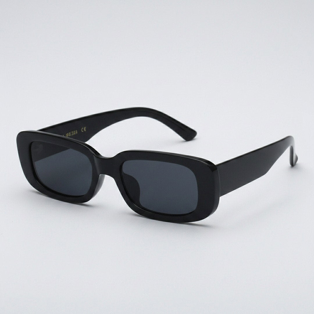 Unisex Retro-Vintage Kunststoff Sonnenbrille | Stilvolles Rechteckiges Design für Sommer 13