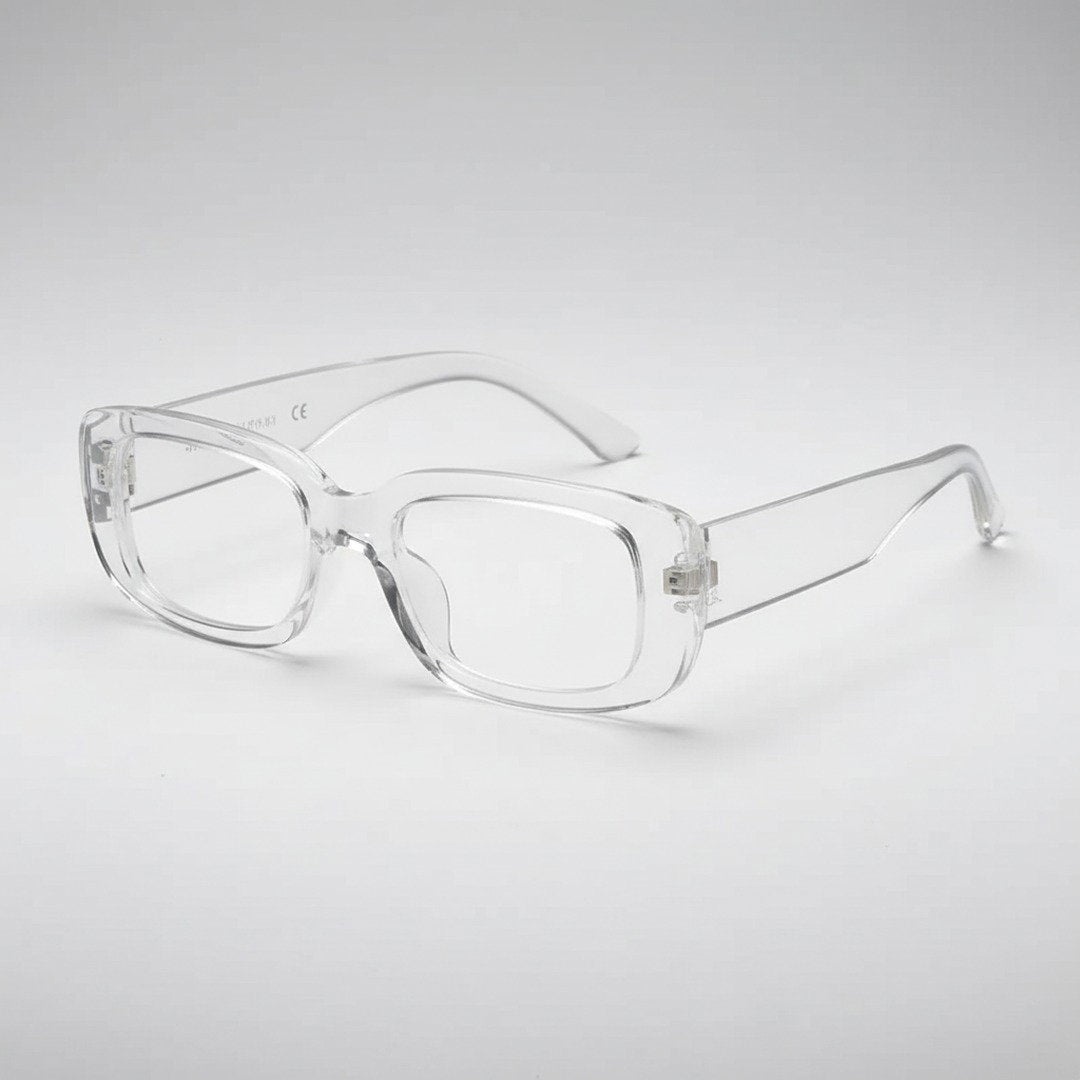 Unisex Retro-Vintage Kunststoff Sonnenbrille | Stilvolles Rechteckiges Design für Sommer 13