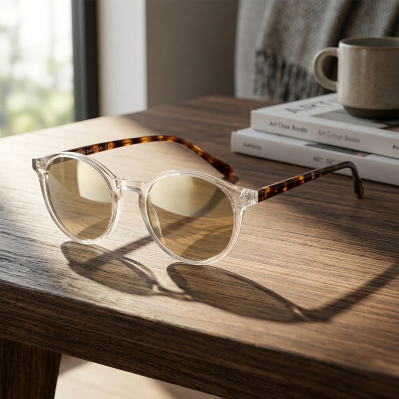 Unisex Runde Polarisierte Sonnenbrille | Retro Leopardenmuster für Sommer 2025 | UV400 Schutz und Bequemer Rahmen 5