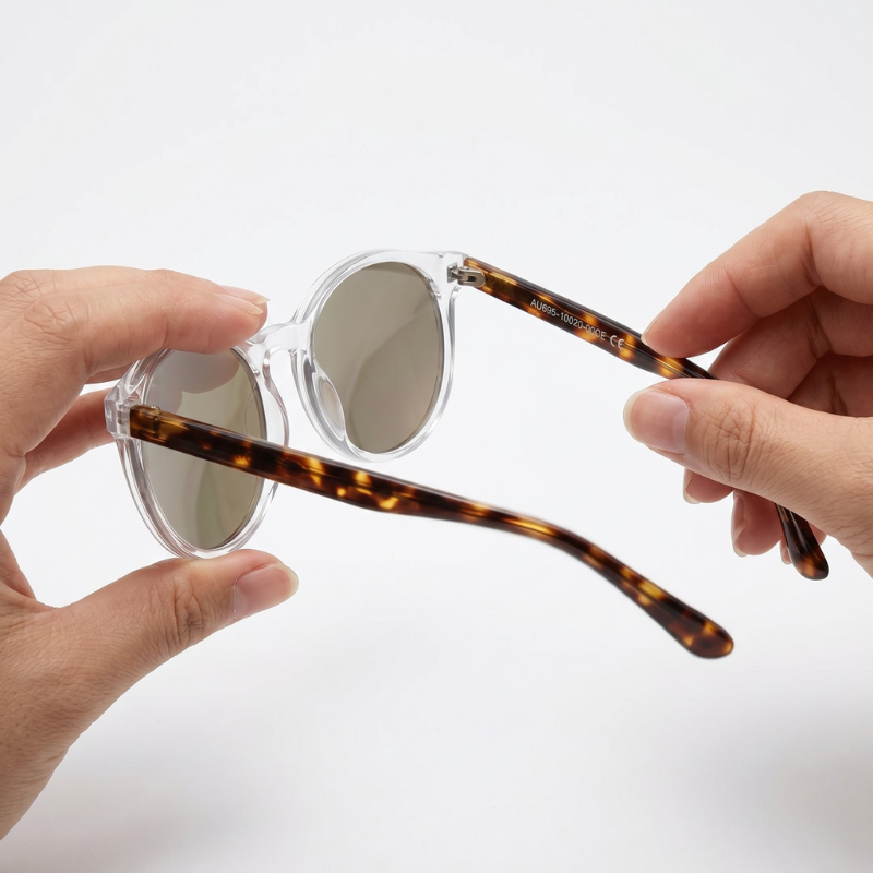 Unisex Runde Polarisierte Sonnenbrille | Retro Leopardenmuster für Sommer 2025 | UV400 Schutz und Bequemer Rahmen 5