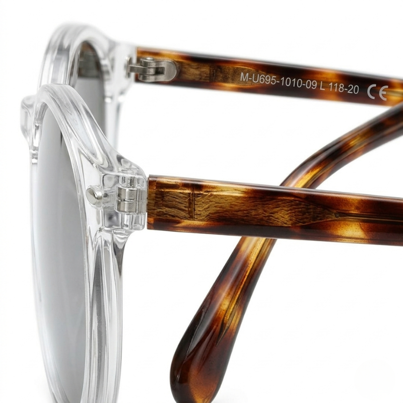 Unisex Runde Polarisierte Sonnenbrille | Retro Leopardenmuster für Sommer 2025 | UV400 Schutz und Bequemer Rahmen 5