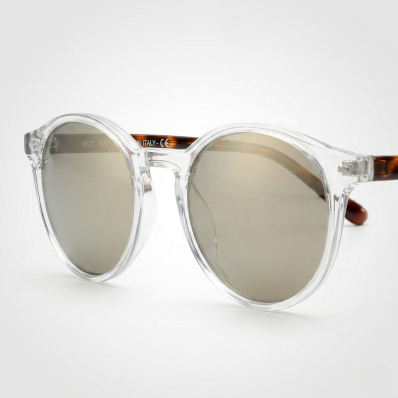 Unisex Runde Polarisierte Sonnenbrille | Retro Leopardenmuster für Sommer 2025 | UV400 Schutz und Bequemer Rahmen 5