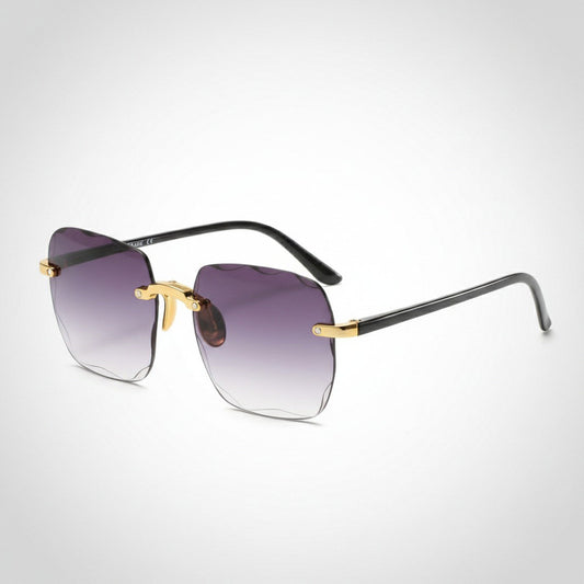 Unisex Ultraleichte Randlose Sonnenbrille | Vintage UV400 Schutzbrille für Sommer 6