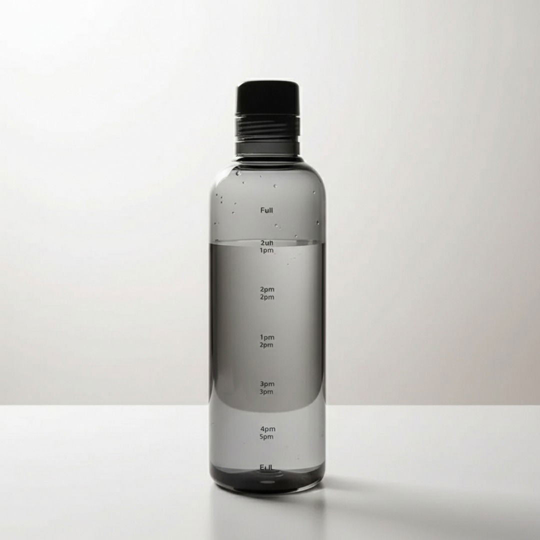 Vielseitige Trinkflasche | Auslaufsichere Wasserflasche mit Zeitskala | Ideal für Kinder und Erwachsene zur Hydration 3