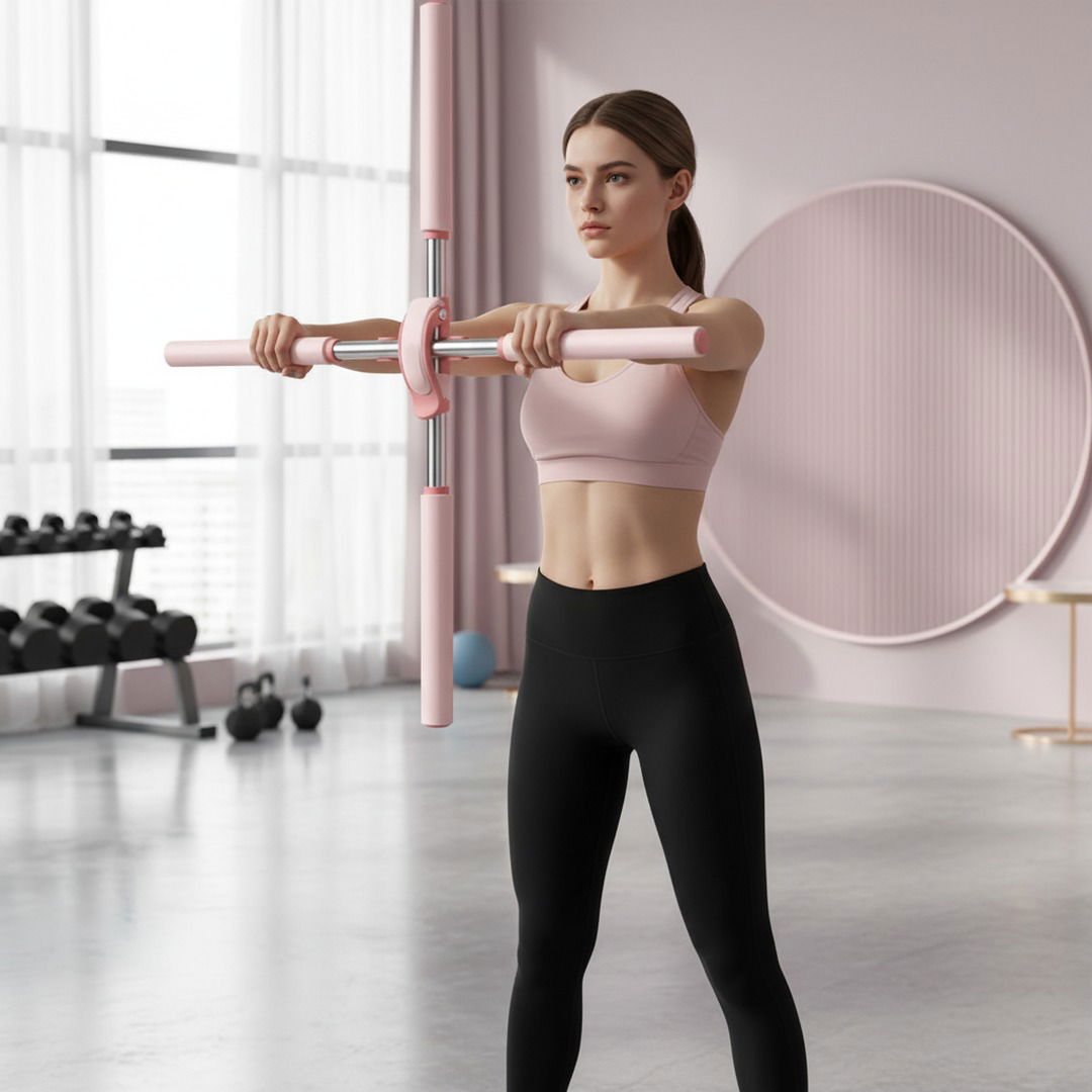 Vielseitiger Yoga Körper Rücken Korrektor Stick mit Ergonomischem Design für Effektives Dehnen 0