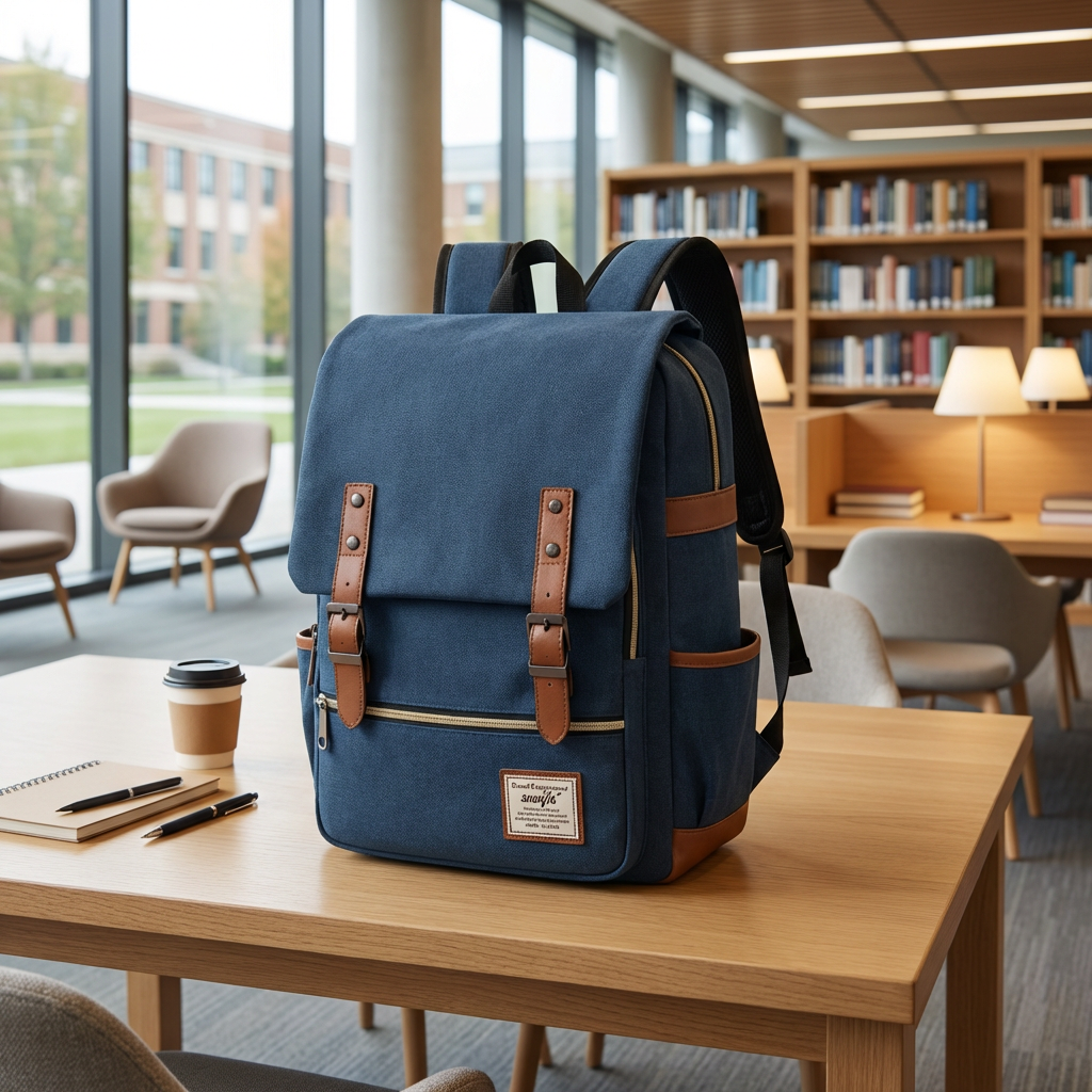 Vintage Oxford | Rucksack Damen mit Wasserabweisendem Stoff | Stylischer Begleiter für Reisen und Studium 1