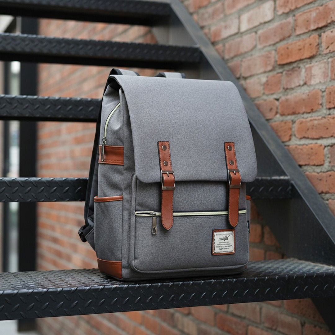 Vintage Oxford | Rucksack Damen mit Wasserabweisendem Stoff | Stylischer Begleiter für Reisen und Studium 1