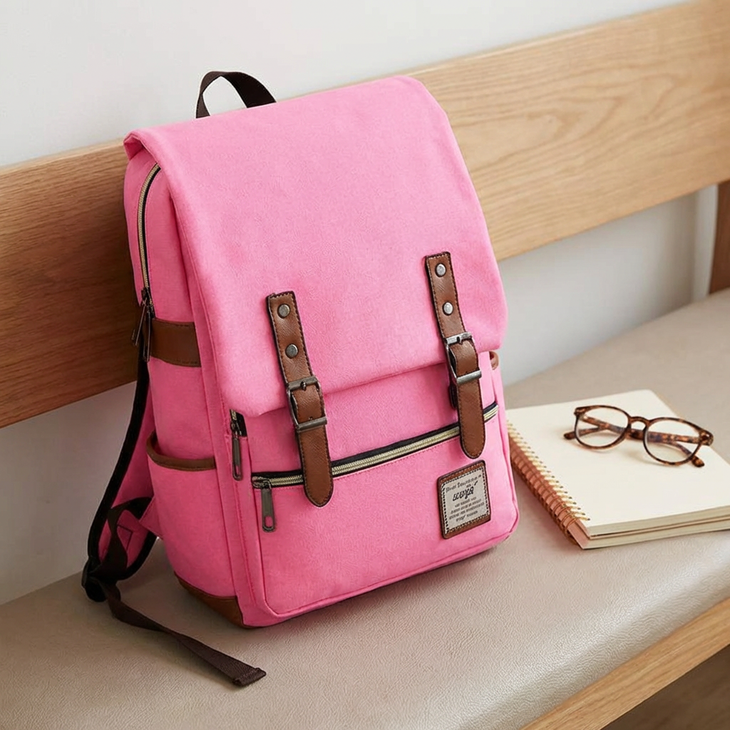 Vintage Oxford | Rucksack Damen mit Wasserabweisendem Stoff | Stylischer Begleiter für Reisen und Studium 1