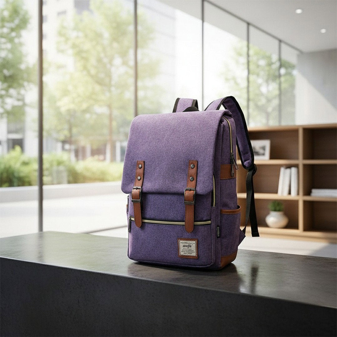 Vintage Oxford | Rucksack Damen mit Wasserabweisendem Stoff | Stylischer Begleiter für Reisen und Studium 1