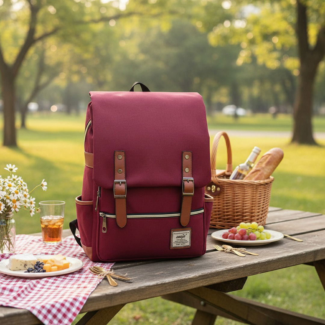 Vintage Oxford | Rucksack Damen mit Wasserabweisendem Stoff | Stylischer Begleiter für Reisen und Studium 1
