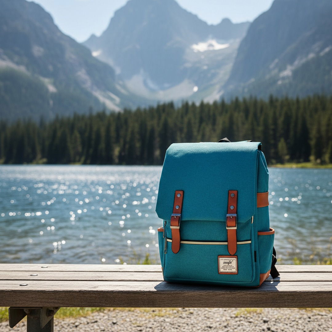 Vintage Oxford | Rucksack Damen mit Wasserabweisendem Stoff | Stylischer Begleiter für Reisen und Studium 1